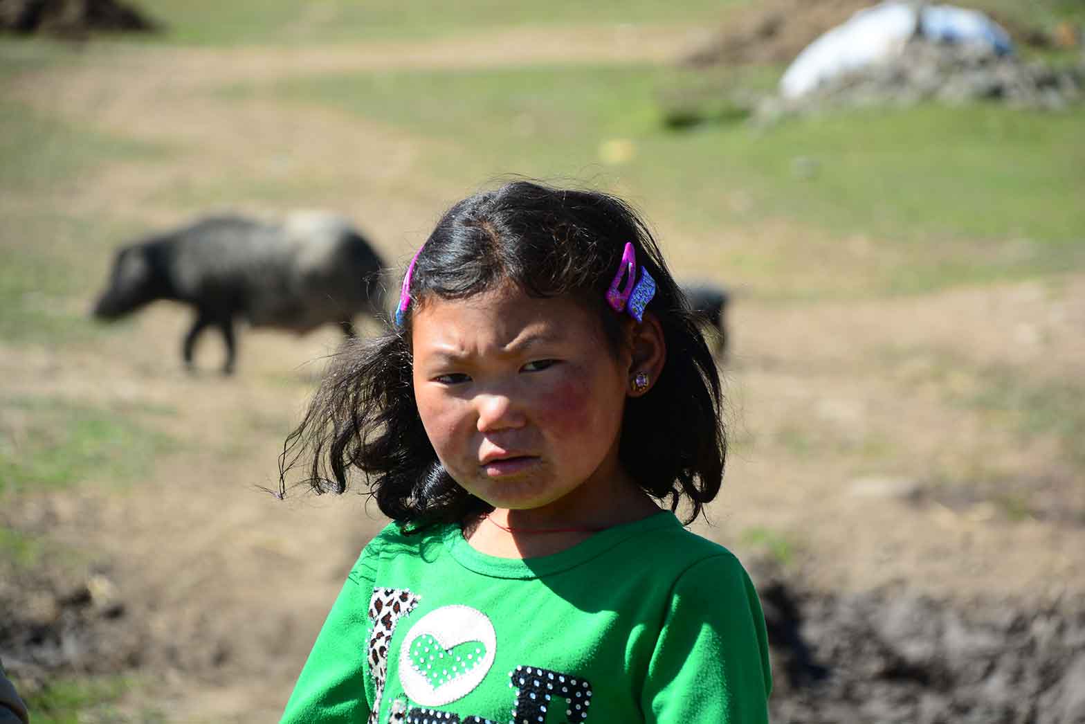 Girl in Chinese village